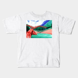 Bridge in Lavertezzo, Switzerland Kids T-Shirt